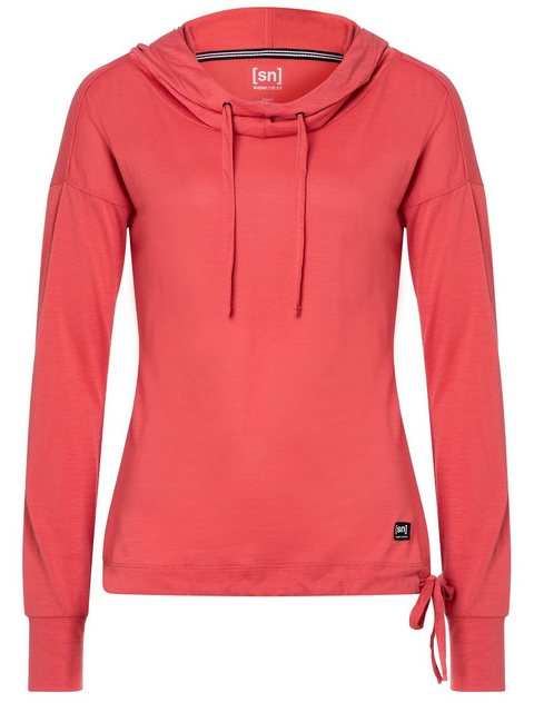 SUPER.NATURAL Hoodie für Damen aus Merino W FUNNEL HOODIE leichtes Longslee günstig online kaufen