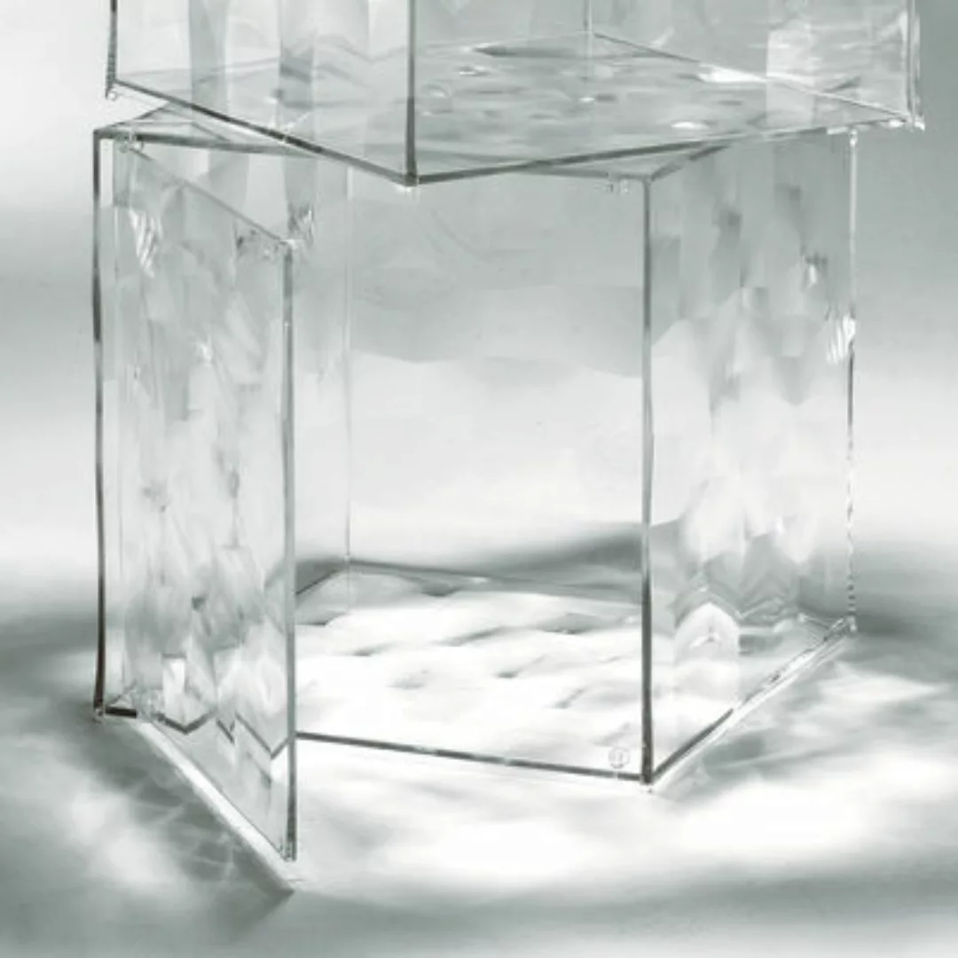 Kartell - Optic Containerkubus - transparent/mit Tür günstig online kaufen