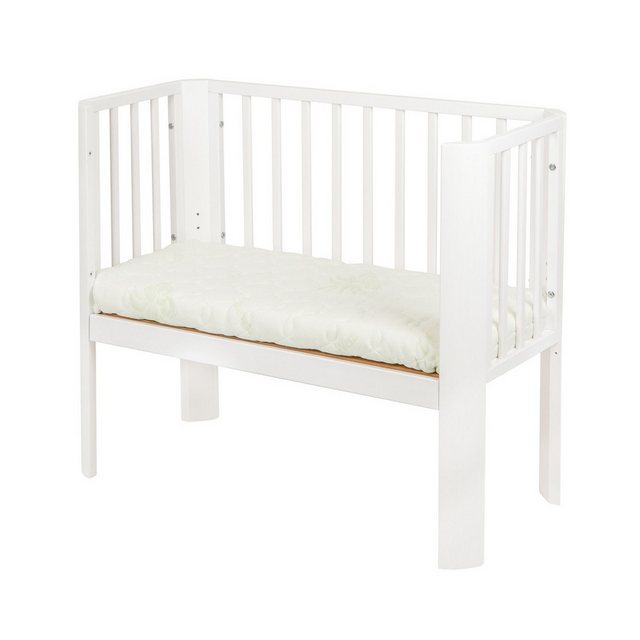 hopsibaby Beistellbett Baby 2in1, Weiß Natur, Aloe Vera Matratze Stubenbett günstig online kaufen