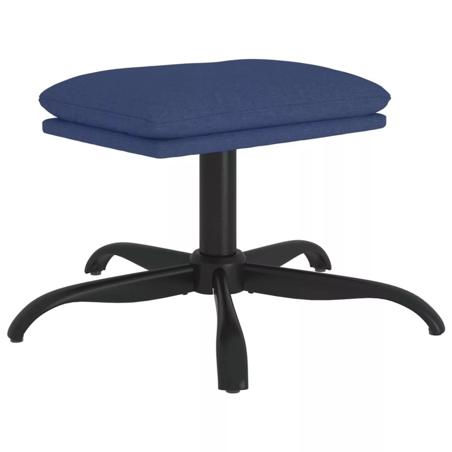 vidaXL Fußhocker Blau 60x60x39 cm Stoff günstig online kaufen