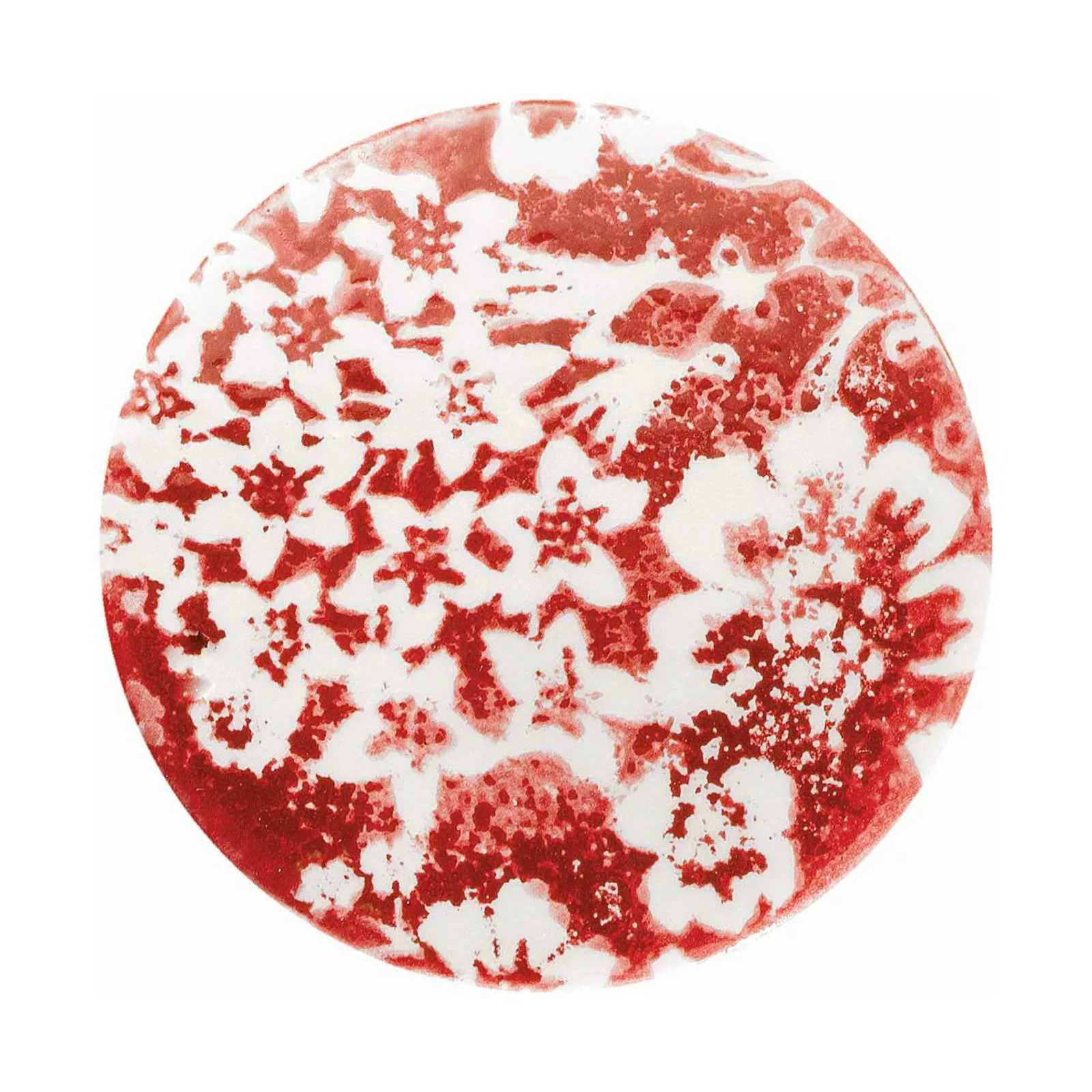 Hängelampe PI mit Blumenmuster, Ø 5,5 cm rot/weiß günstig online kaufen