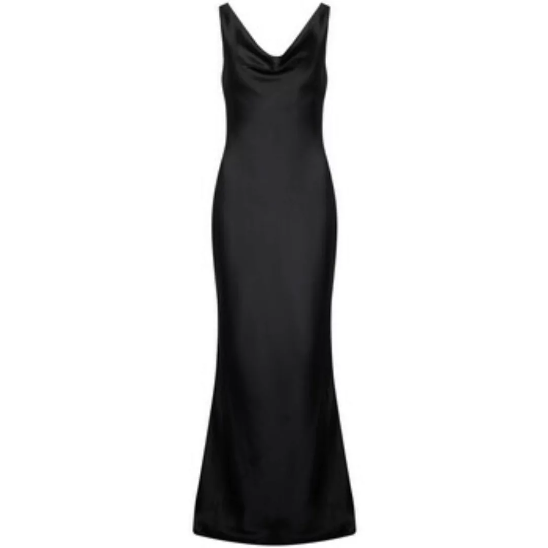 Norma Kamali  Kleider Langes Kleid  aus schwarzem Satin günstig online kaufen