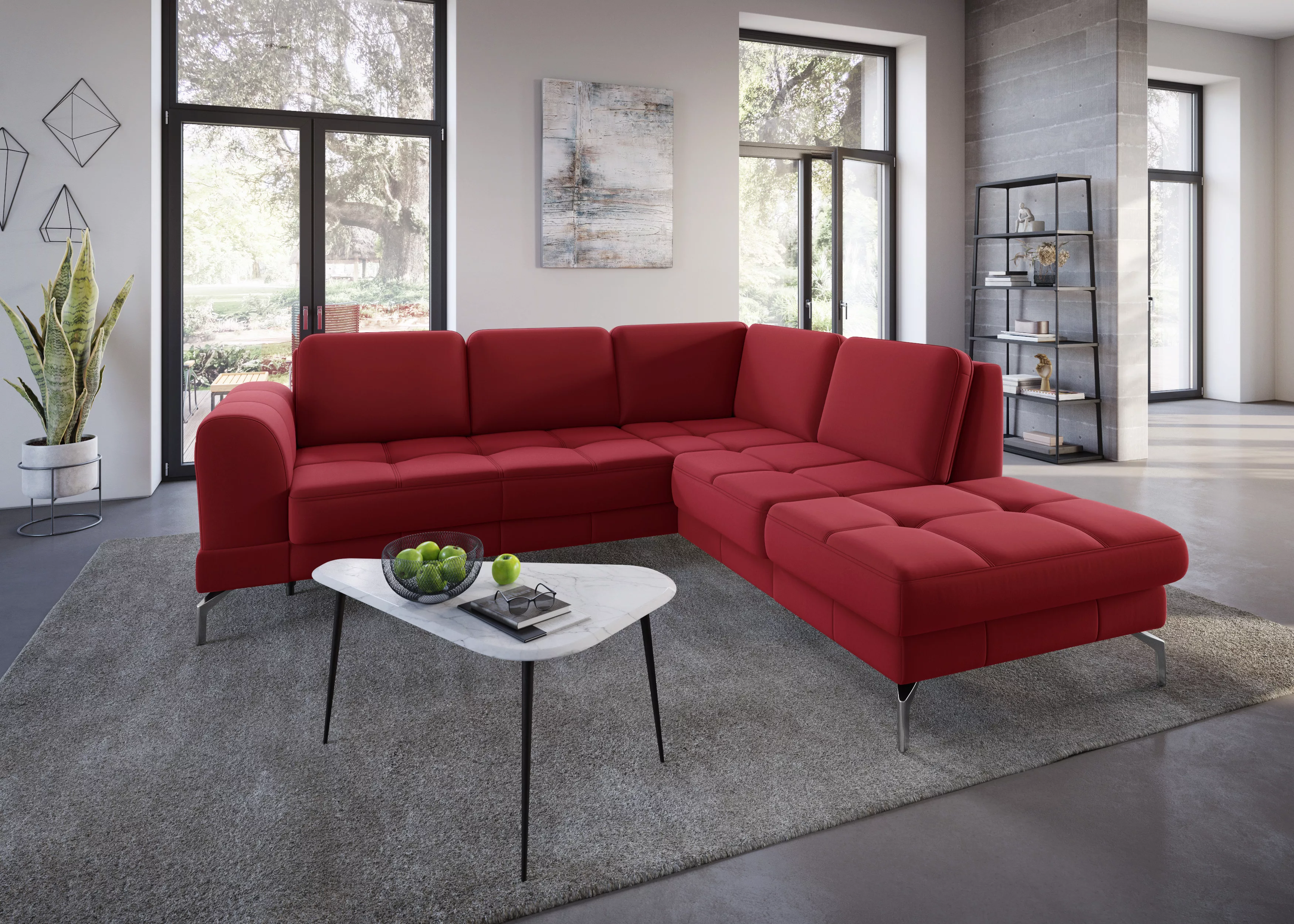 sit&more Ecksofa "Bendigo L-Form", inklusive Sitztiefenverstellung, Bodenfr günstig online kaufen