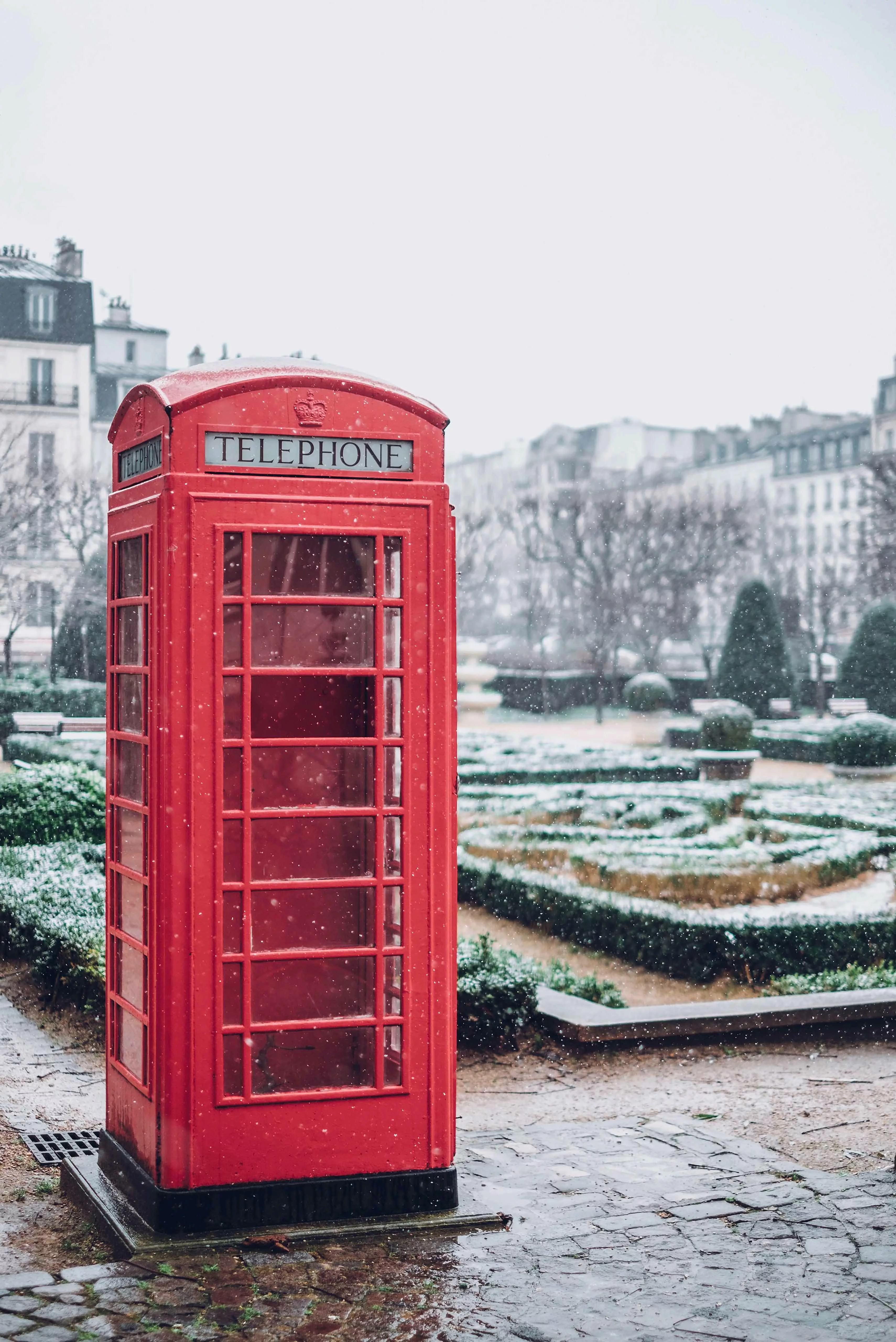 Wandkraft | Wanddekoration Red Phone Booth günstig online kaufen