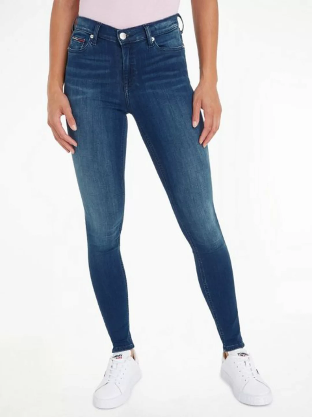 Tommy Jeans Skinny-fit-Jeans "Nora Mid Rise Skinny Fit", mit Tommy Jeans Lo günstig online kaufen