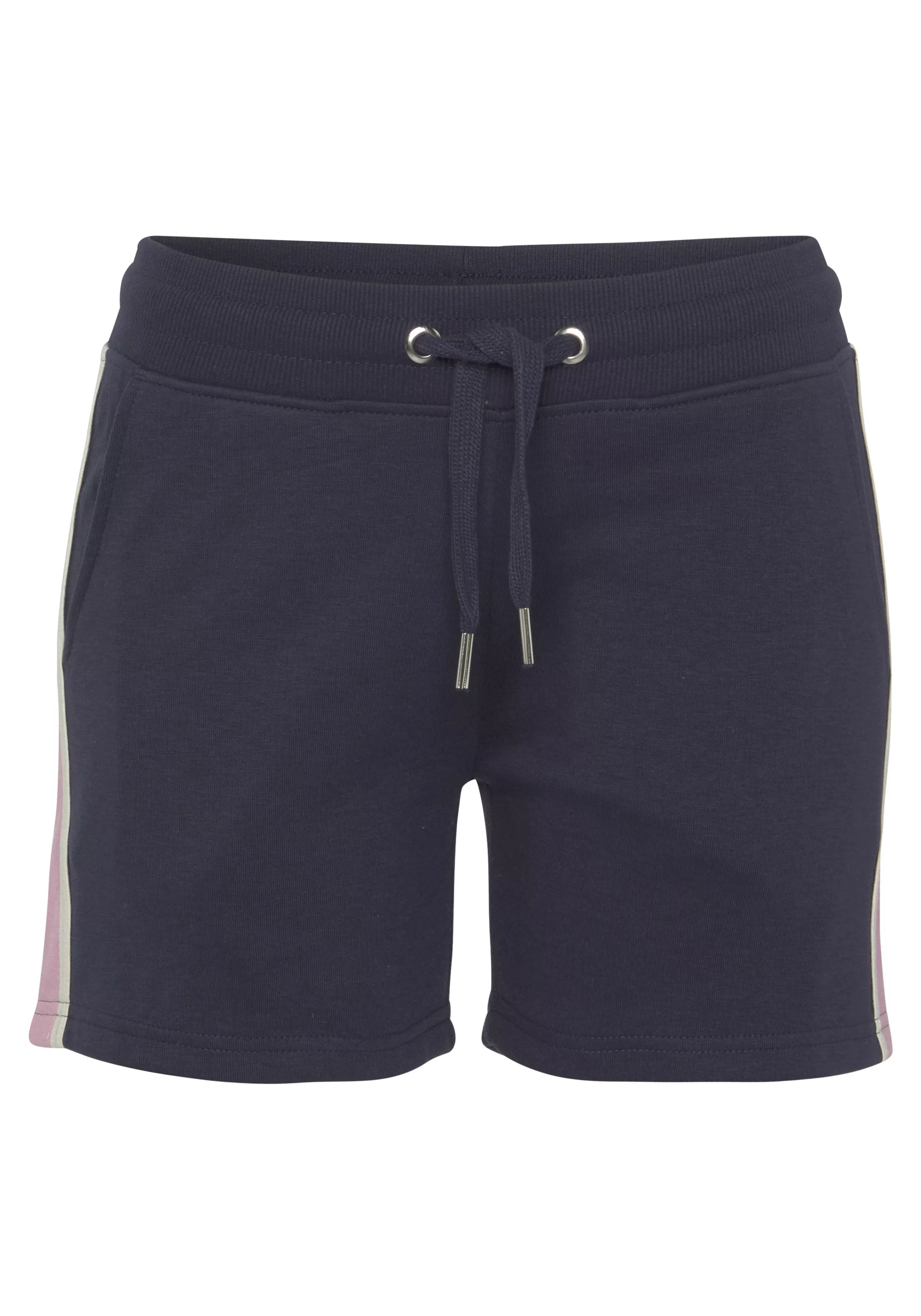 Vivance Sweatshorts -kurze Hose (1-tlg) mit Kontrast Einsätzen, Loungeanzug günstig online kaufen