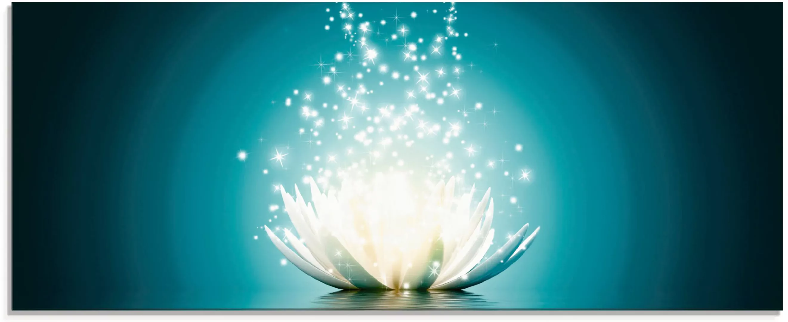 Artland Glasbild »Magie der Lotus-Blume«, Blumen, (1 St.) günstig online kaufen