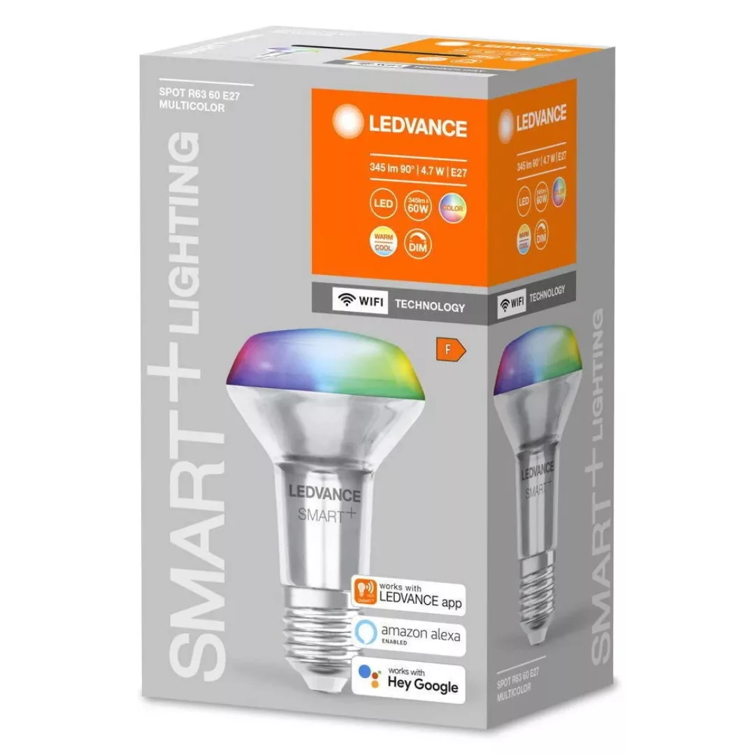 SMART+ Wlan LED Leuchtmittel E27 Reflektor-R80 60W 345lm RGBW günstig online kaufen