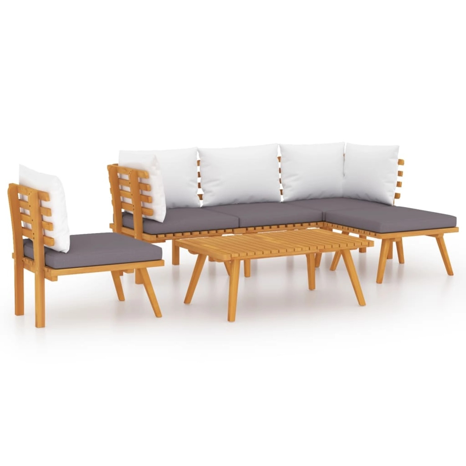 vidaXL 6-tlg Garten-Lounge-Set mit Kissen Massivholz Akazie Modell 16 günstig online kaufen