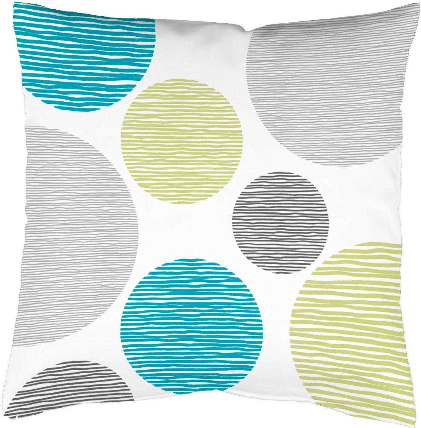 Home Basics Gardine Kissenhülle BORDEN samt, günstig online kaufen