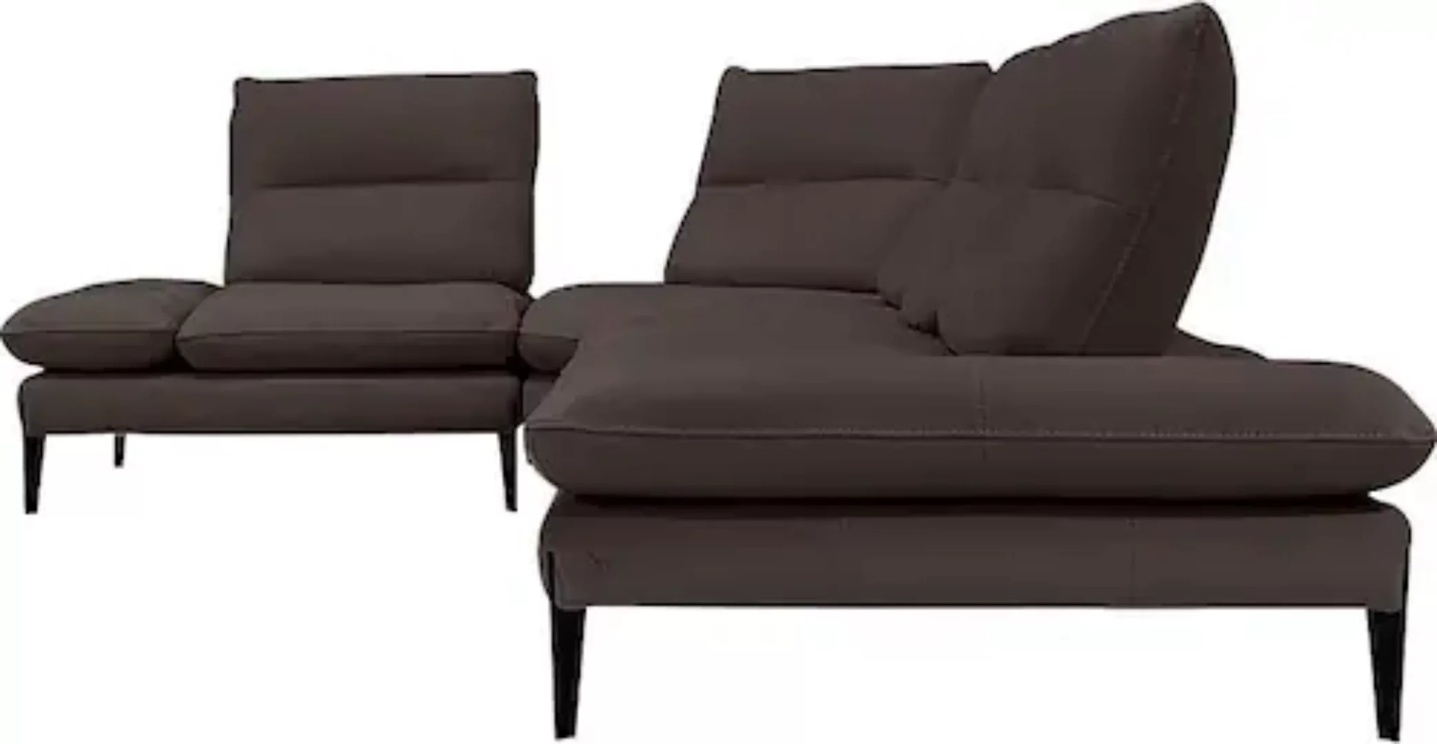 Nicoletti Home Ecksofa »Monnalisa«, Breite 376 cm, mit Sitztiefen- und Arml günstig online kaufen