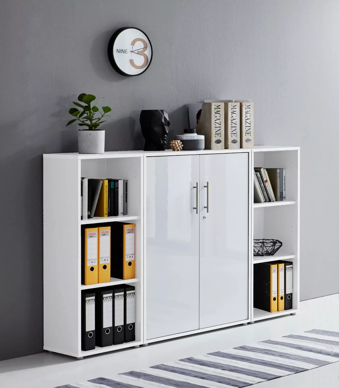 BMG Möbel Büro-Set "Tabor", besteht aus 1 Schrank und 2 Regalen günstig online kaufen