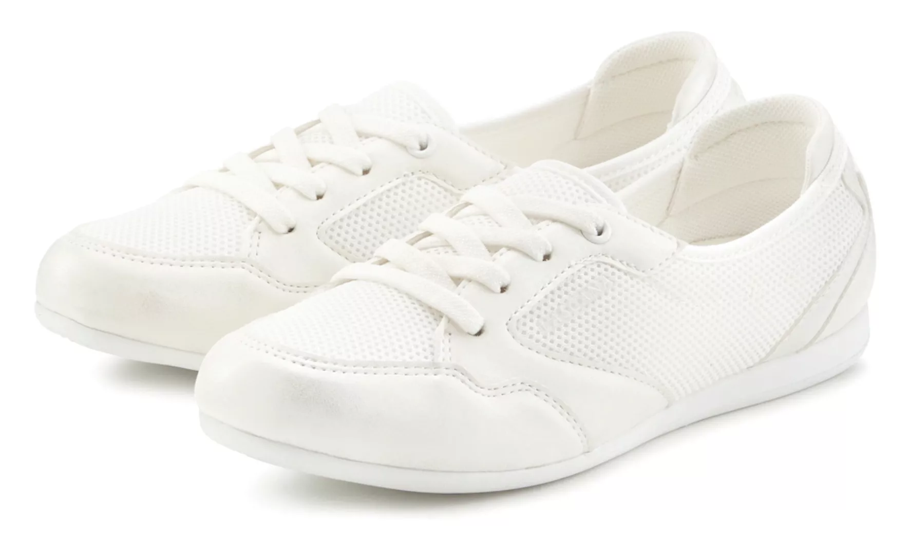 LASCANA Sneaker, Freizeitschuh, Halbschuh in modischer Mesh-Optik VEGAN günstig online kaufen