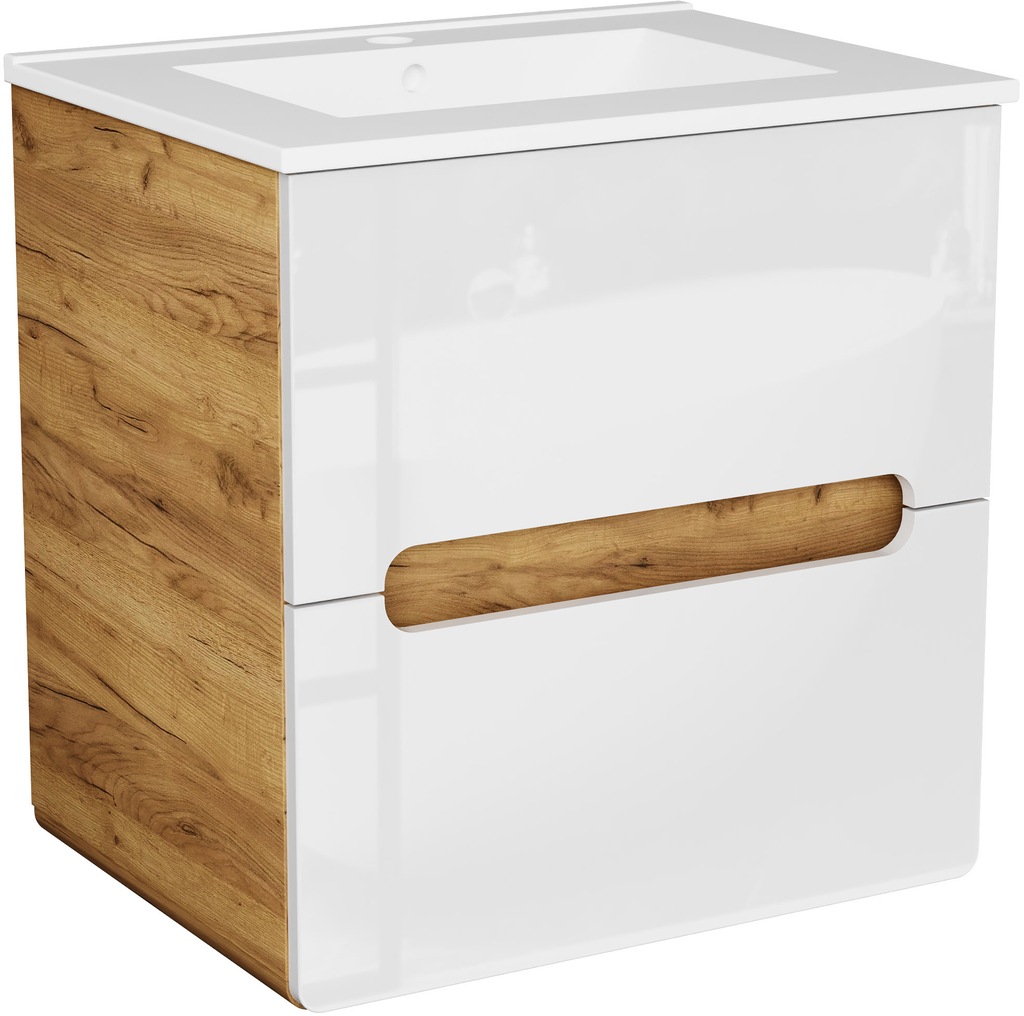 welltime Waschtisch "Lupo", Badschrank mit Waschbecken,Soft Close,in versch günstig online kaufen