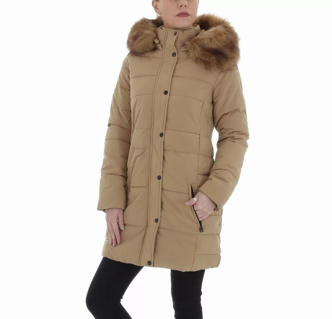 Ital-Design Steppjacke Damen Freizeit Kapuze (abnehmbar) Gefüttert Mantel i günstig online kaufen