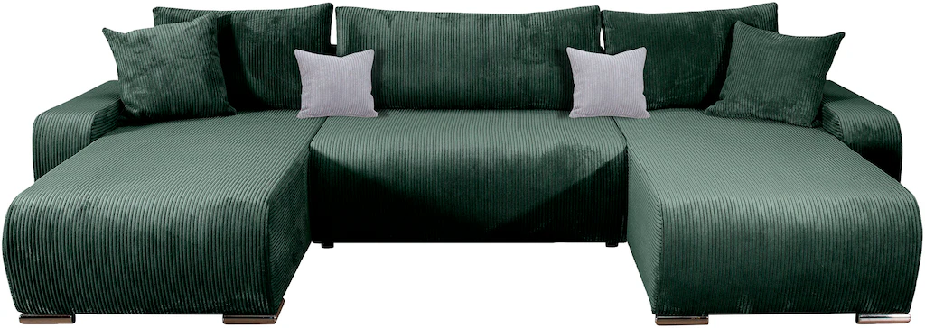COLLECTION AB Wohnlandschaft "Paola U-Form", mit Schlaffunktion, Stauraum, günstig online kaufen