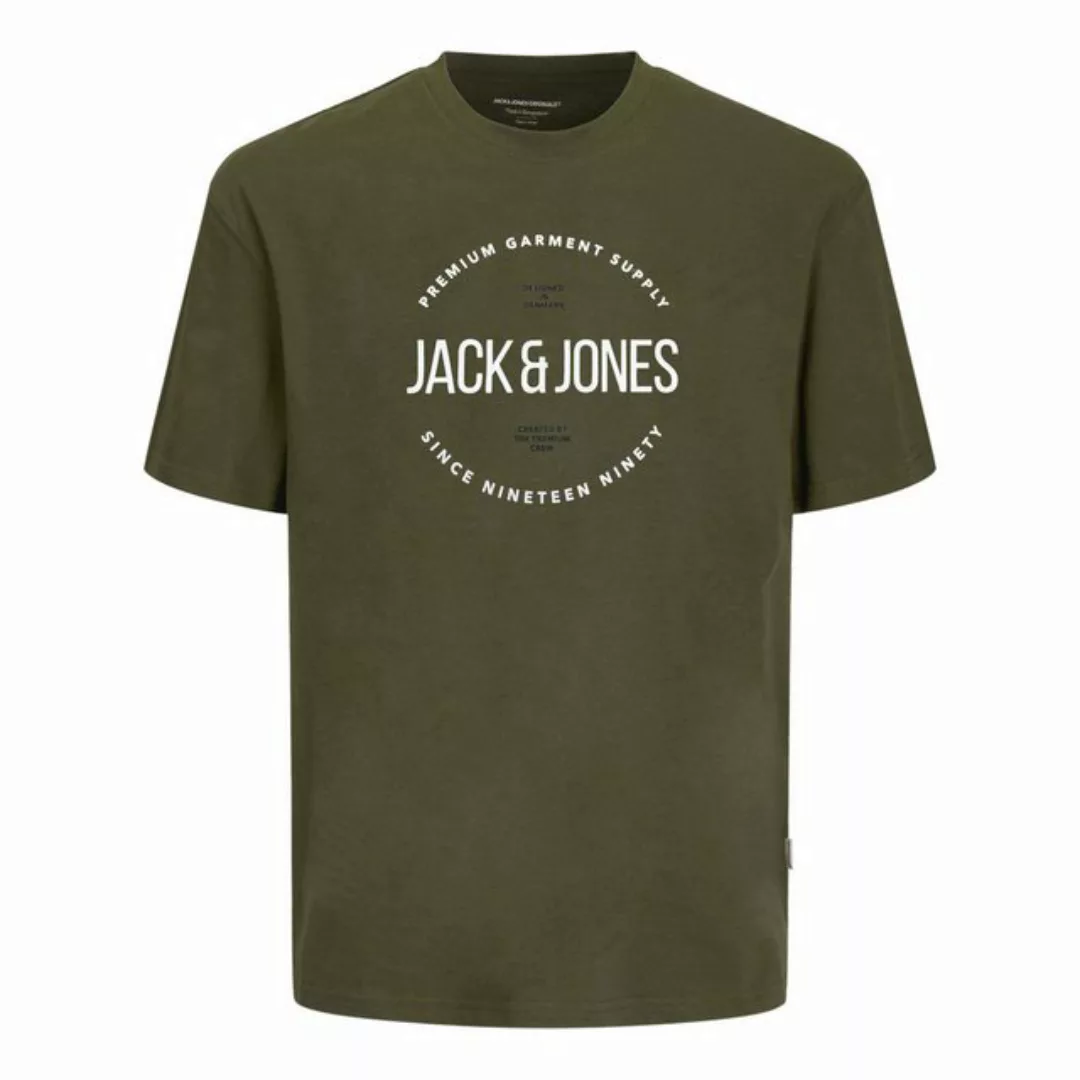 Jack & Jones Rundhalsshirt T-Shirt Tee Crew Neck mit großem Logo-Print auf günstig online kaufen