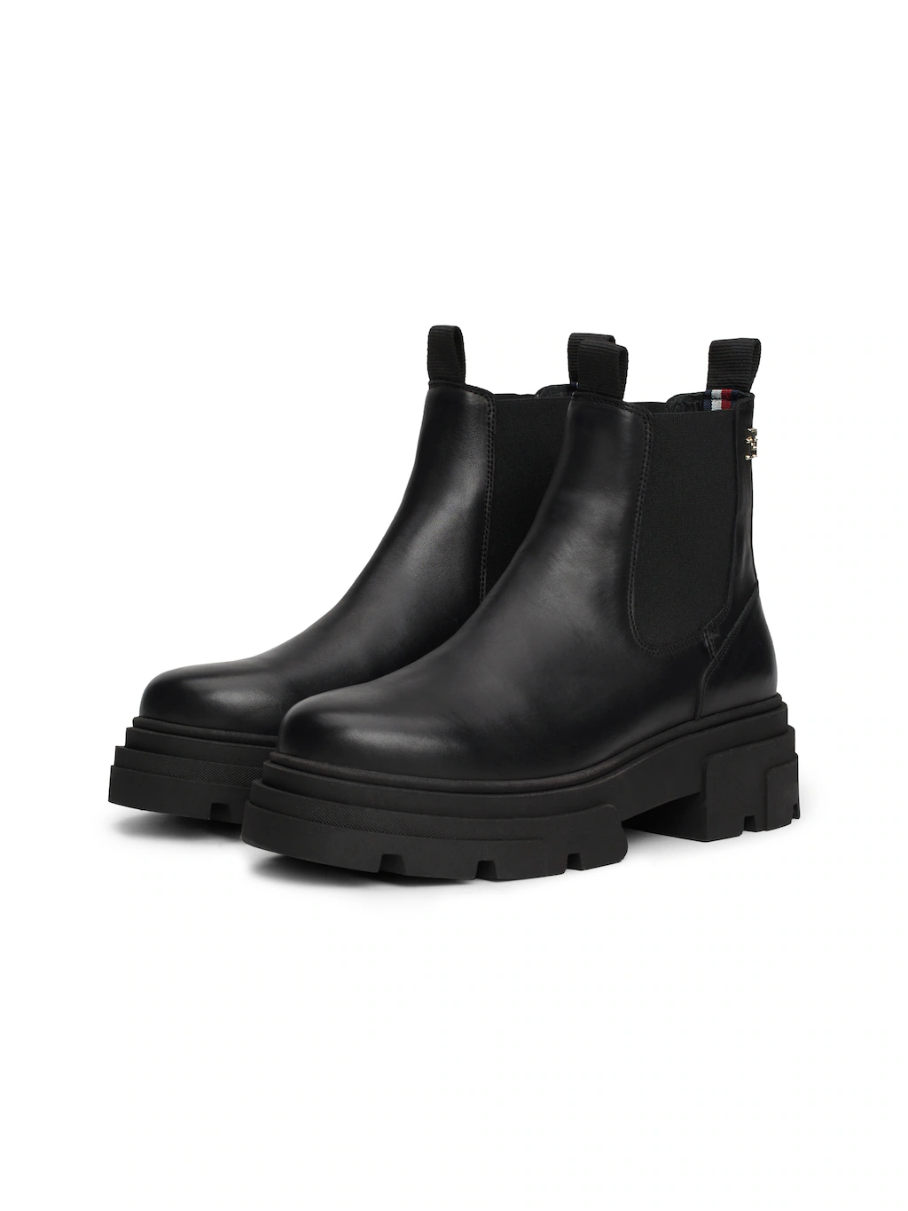 Tommy Hilfiger Chelseaboots "COMBAT LEATHER LOW CHELSEA", Blockabsatz, Stie günstig online kaufen