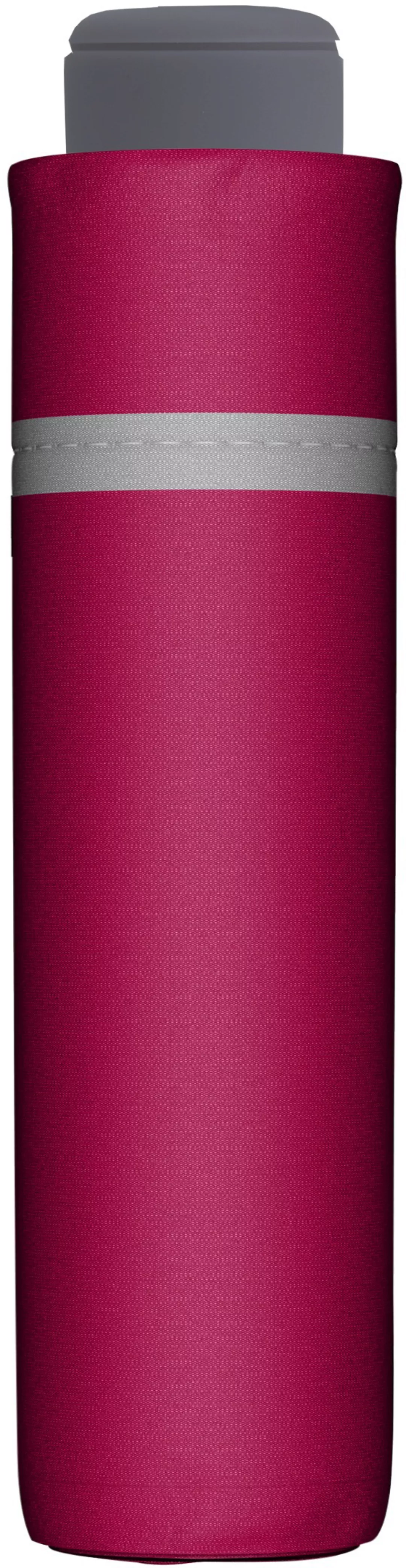 doppler Taschenregenschirm "Mini Light up uni, Pink", mit reflektierenden E günstig online kaufen