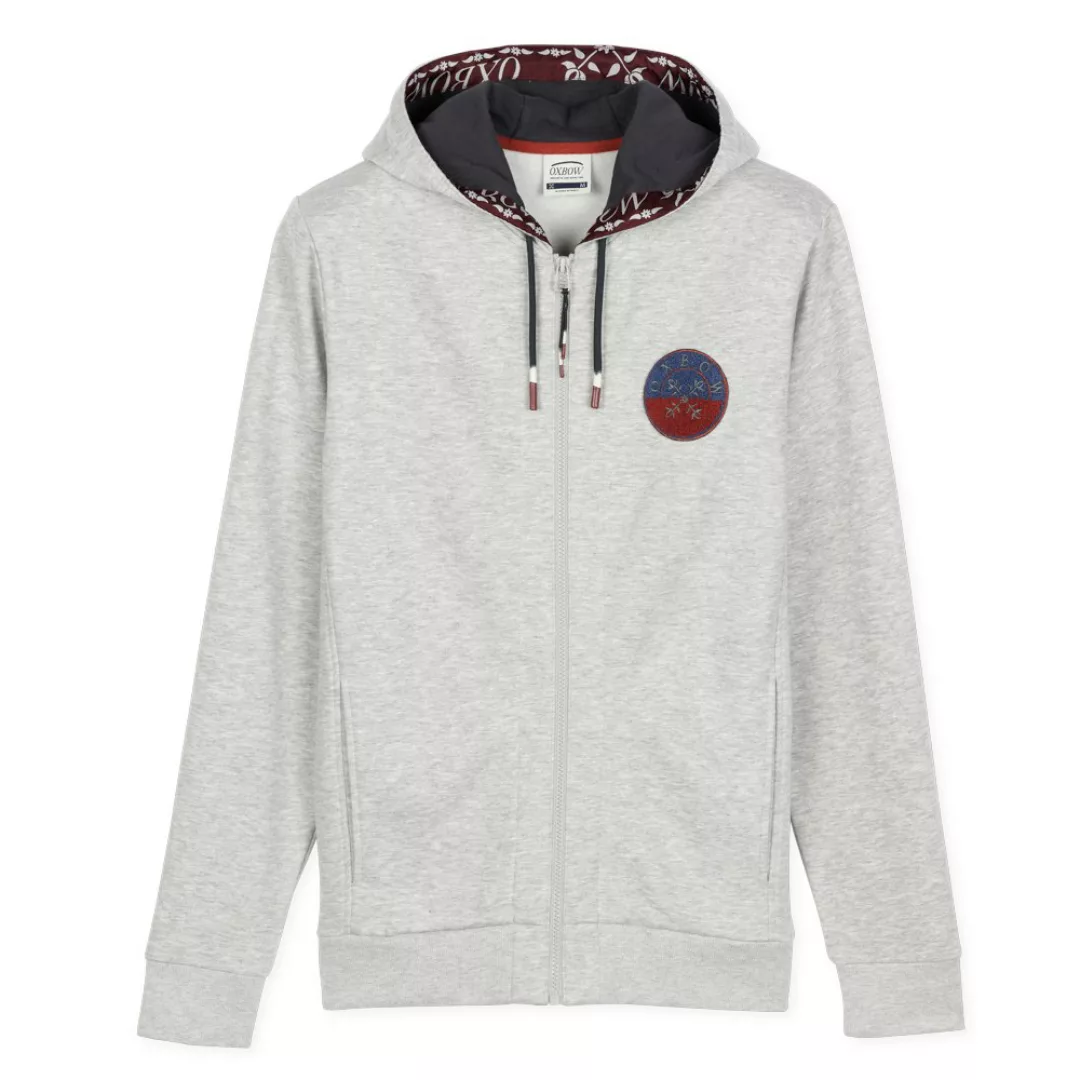 Oxbow N2 Scarto Sweatshirt Mit Reißverschluss M Medium Grey Heather günstig online kaufen