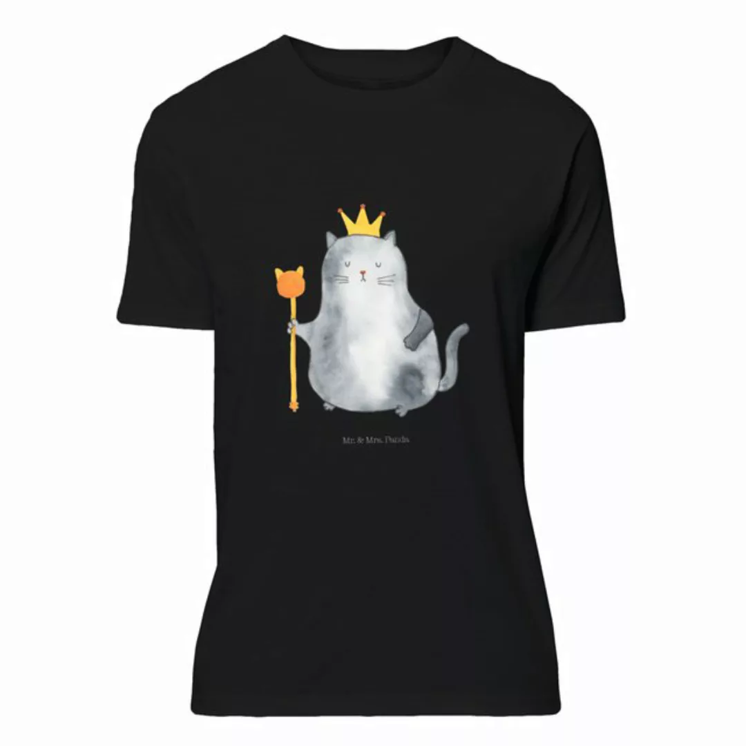 Mr. & Mrs. Panda T-Shirt Katzen Koenig - Schwarz - Geschenk, Sprüche, Jubil günstig online kaufen