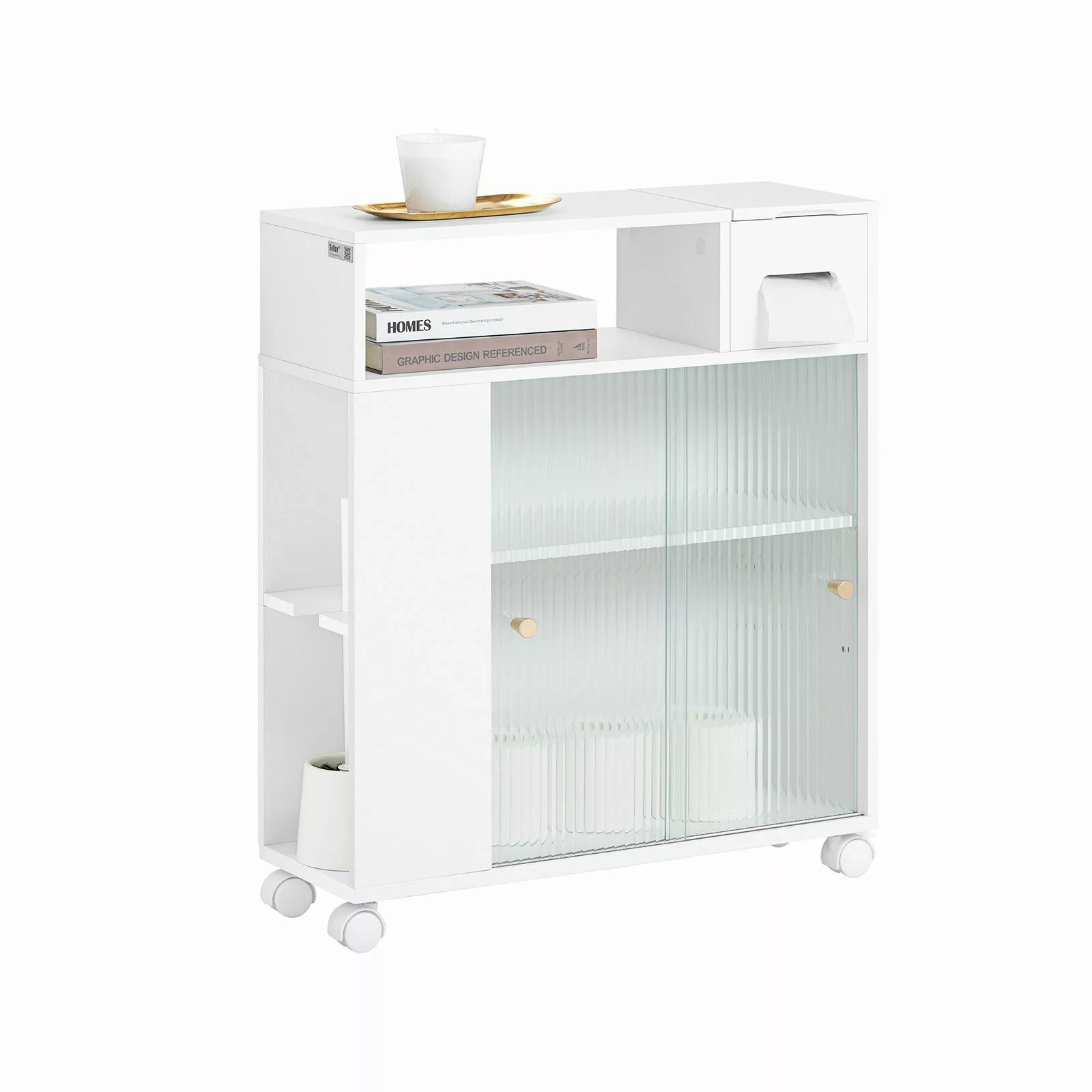 SoBuy Regal BZR117, Nischenregal mit Rollen günstig online kaufen
