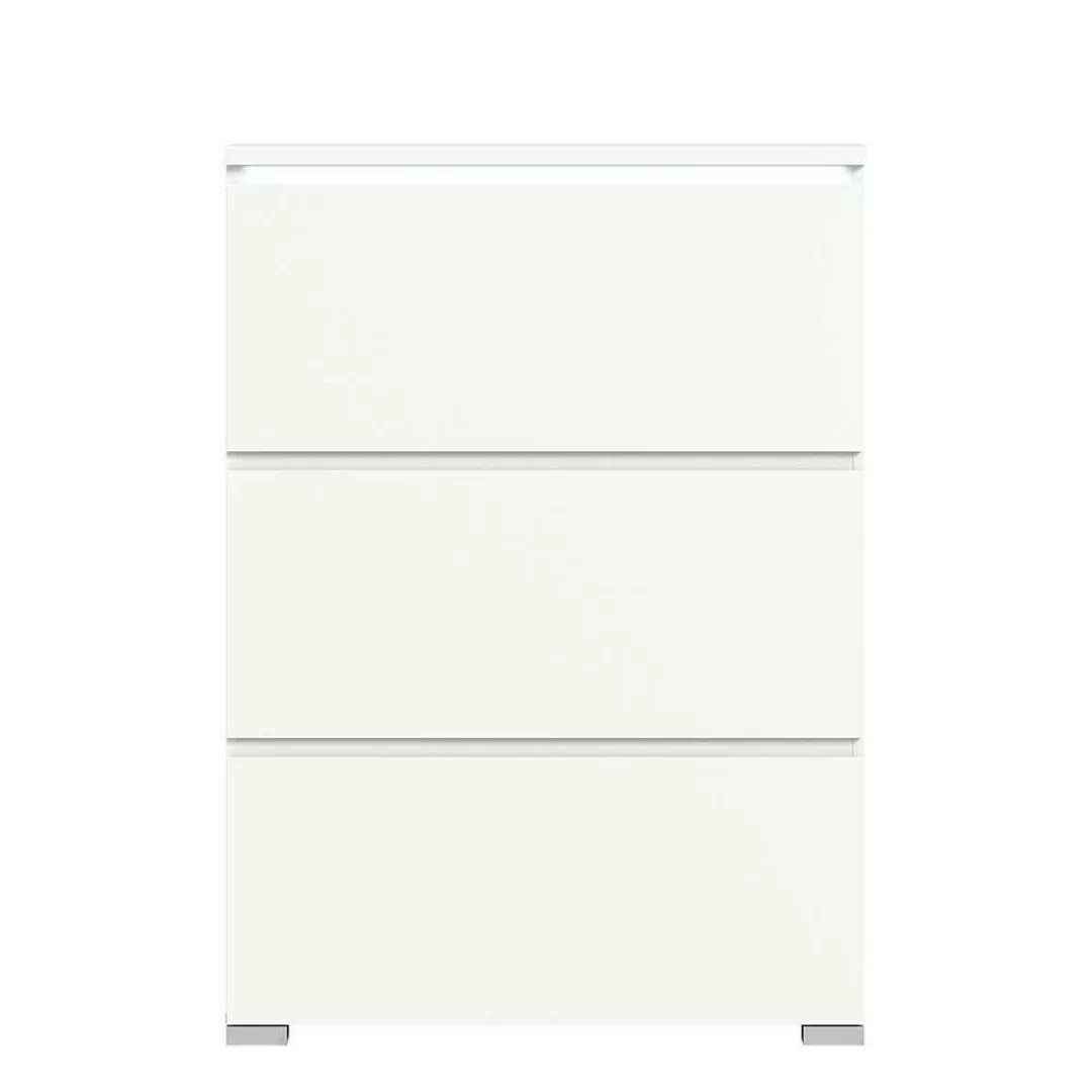 Schuh Klappschrank weiss modern 95 cm breit 127 cm hoch günstig online kaufen