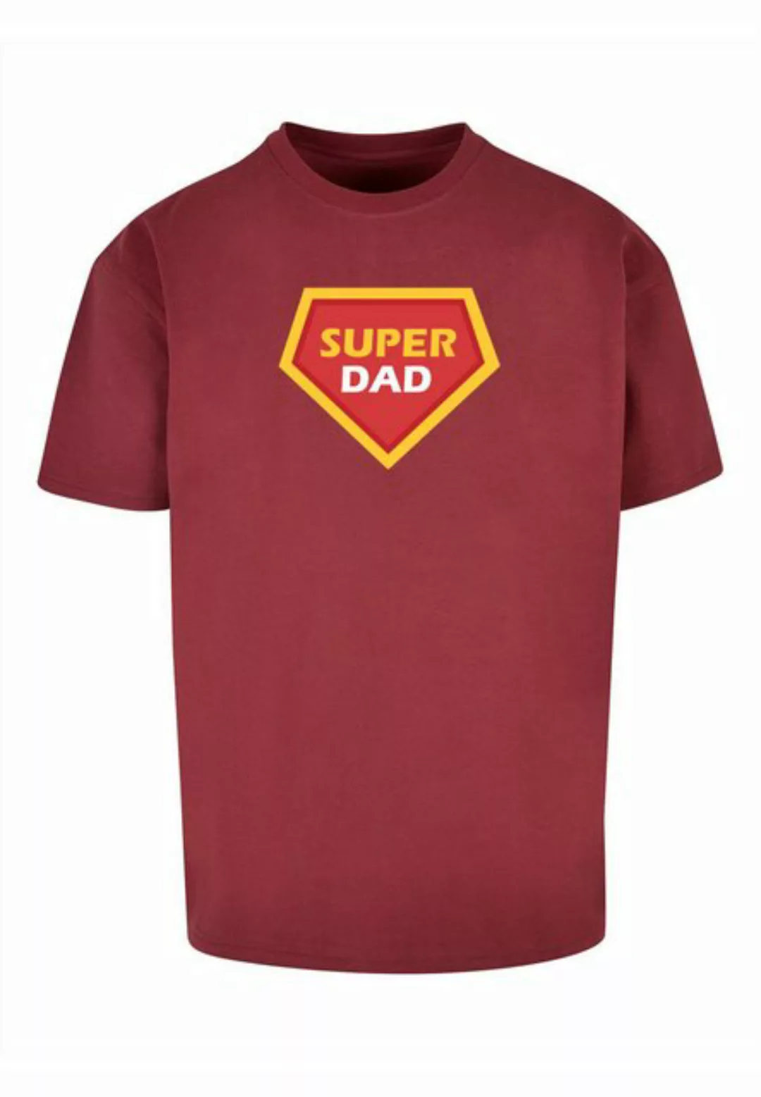 Merchcode T-Shirt Merchcode Herren Fathers Day - Super dad Heavy Oversize T günstig online kaufen