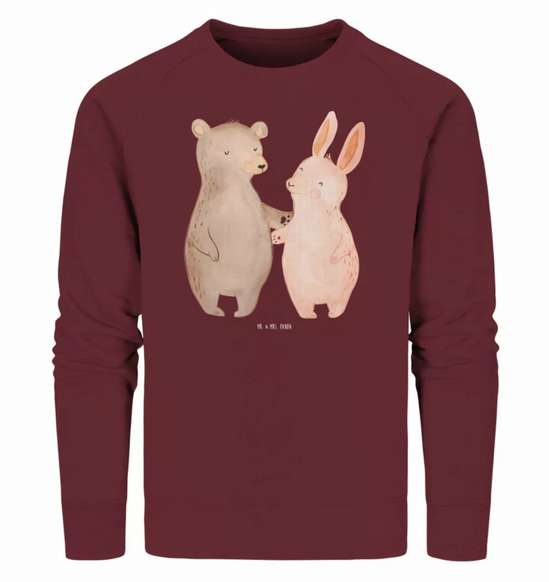 Mr. & Mrs. Panda Longpullover Größe XL Bär und Hase Umarmen - Burgundy - Ge günstig online kaufen