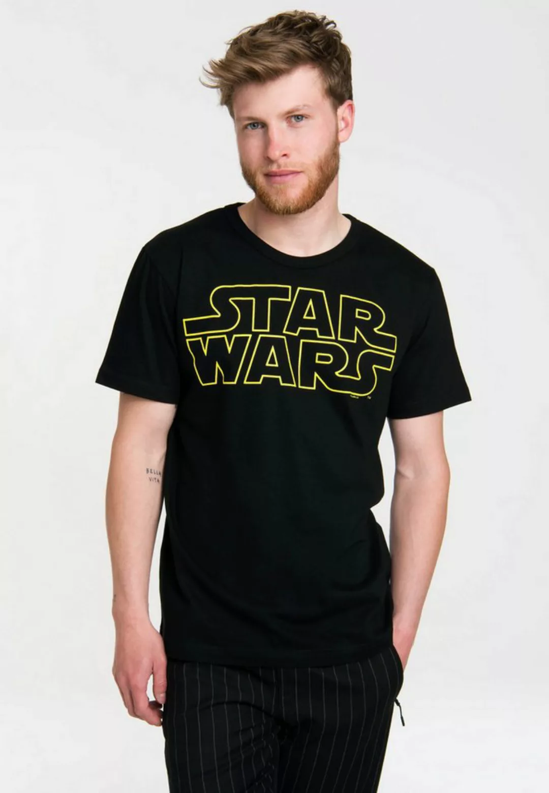 LOGOSHIRT T-Shirt Krieg der Sterne - Logo mit Star Wars-Schriftzug günstig online kaufen