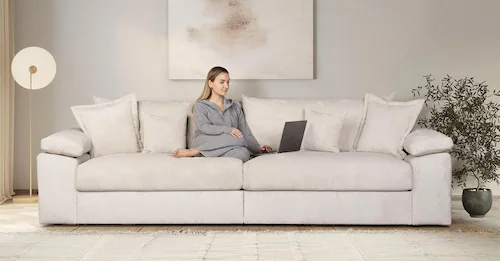 Home affaire Big-Sofa "Soft&Cosy XXL", Mega Sofa, in Cord, inklusive Kissen günstig online kaufen