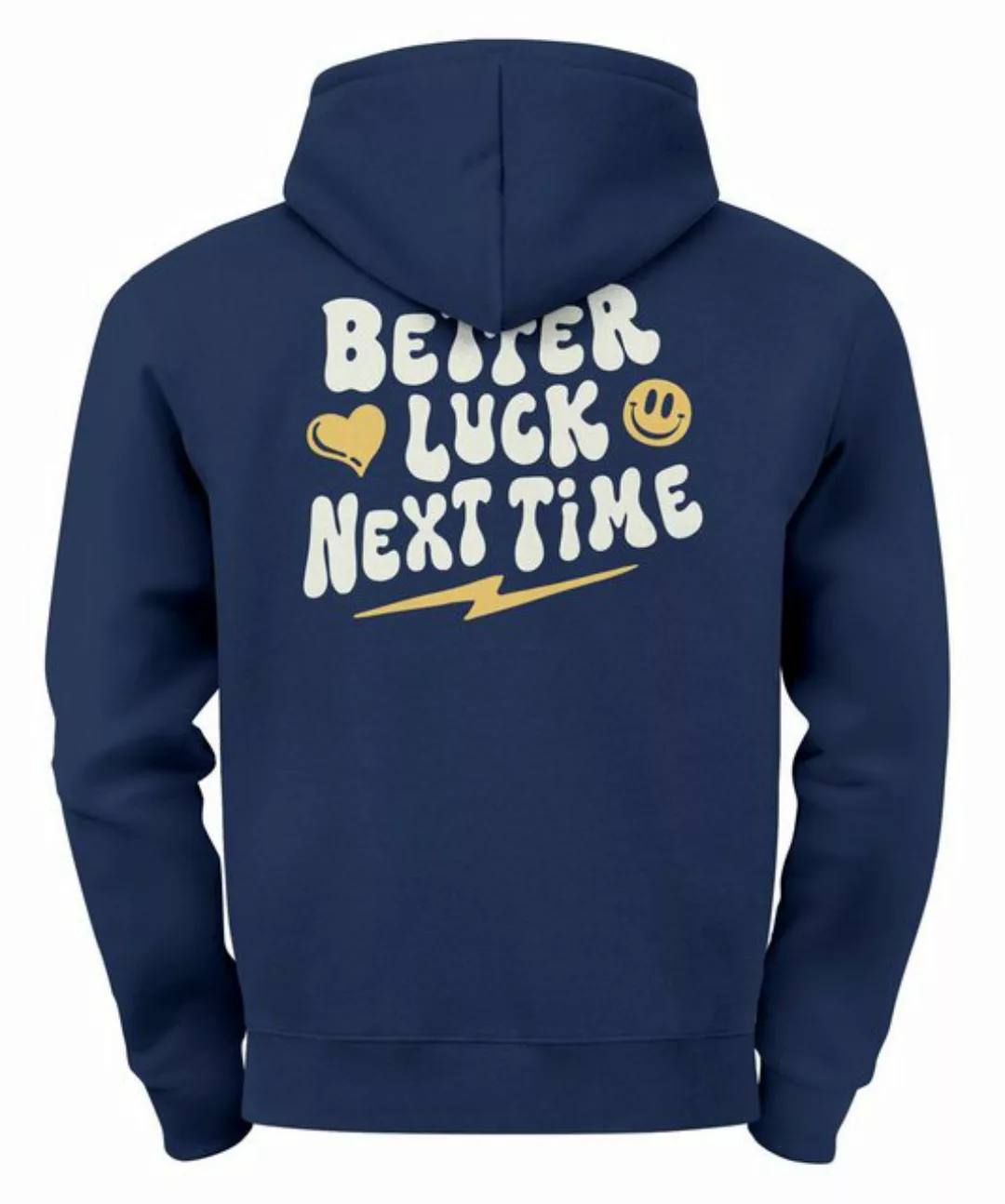 Neverless Hoodie Hoodie Backprint Herren Spruch Better Luck Next Time Sloga günstig online kaufen