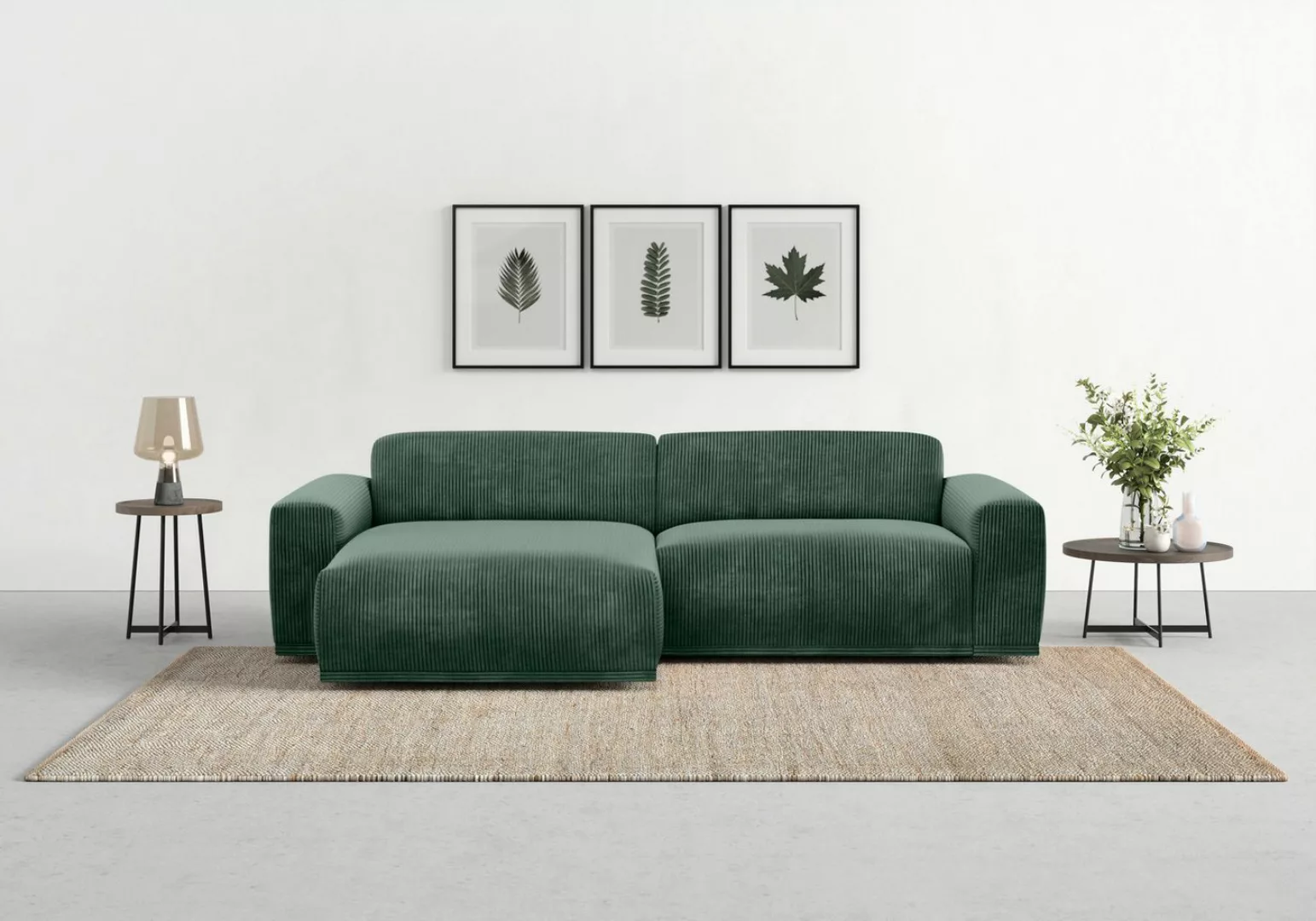 TRENDMANUFAKTUR Ecksofa "Braga, mit hochwertigem Kaltschaum, L-Form, in Cor günstig online kaufen