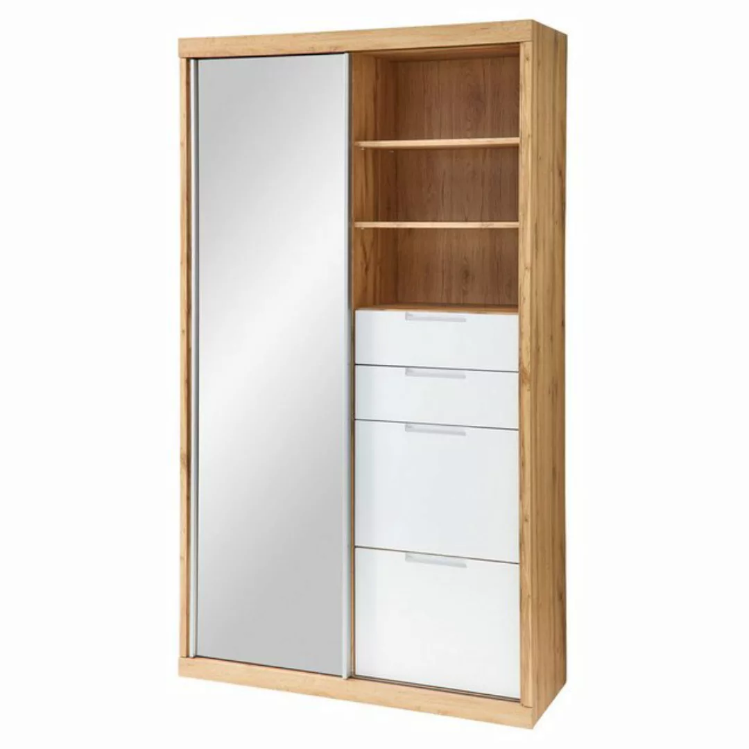 Innostyle Garderobenschrank SINGLE TWO, Eiche Altholz Dekor, Weiß matt, aus günstig online kaufen