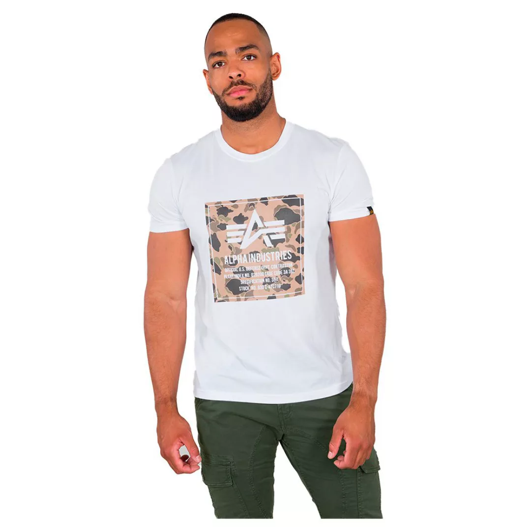 Alpha Industries Camo Block Kurzärmeliges T-shirt 2XL White günstig online kaufen