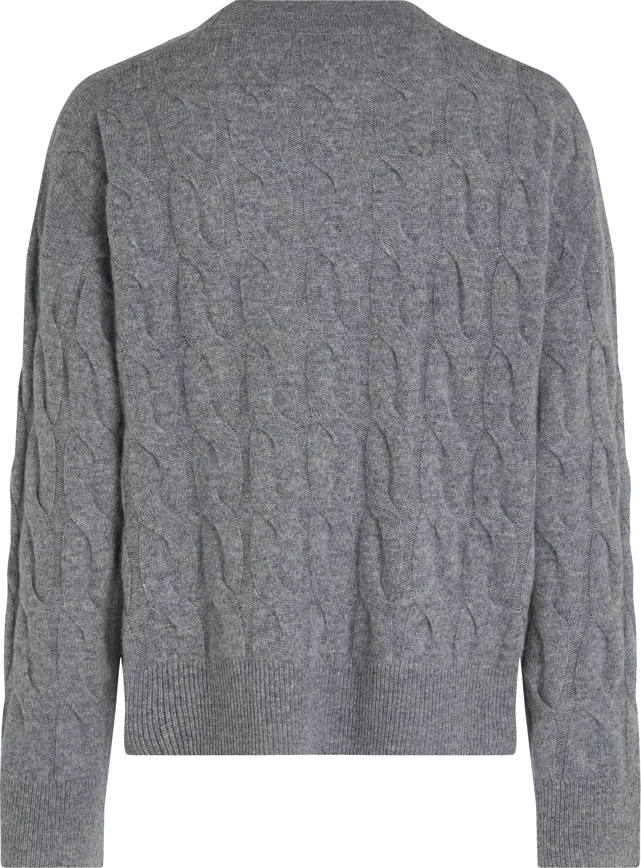 Tommy Hilfiger Strickjacke "SOFT WOOL CABLE CARDIGAN", mit Zopfmuster, aus günstig online kaufen