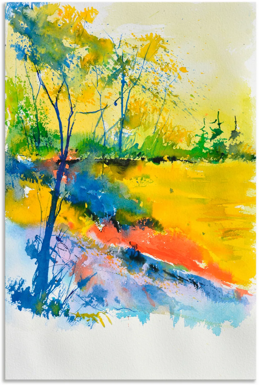 Artland Wandbild "Landschaft im Sonnenlicht", Wald, (1 St.) günstig online kaufen