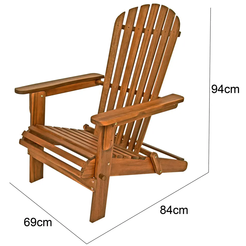 Liegestuhl Adirondack 2er-Set Akazienholz klappbar günstig online kaufen