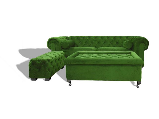 Xlmoebel Sofa Chesterfield Sofa mit Polsterung, Designer Couchen Sofas Garn günstig online kaufen