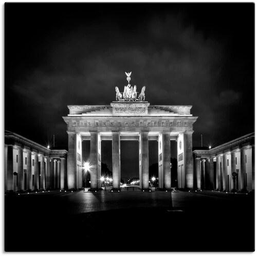 Artland Wandbild "Berlin Brandenburger Tor I", Gebäude, (1 St.), als Leinwa günstig online kaufen