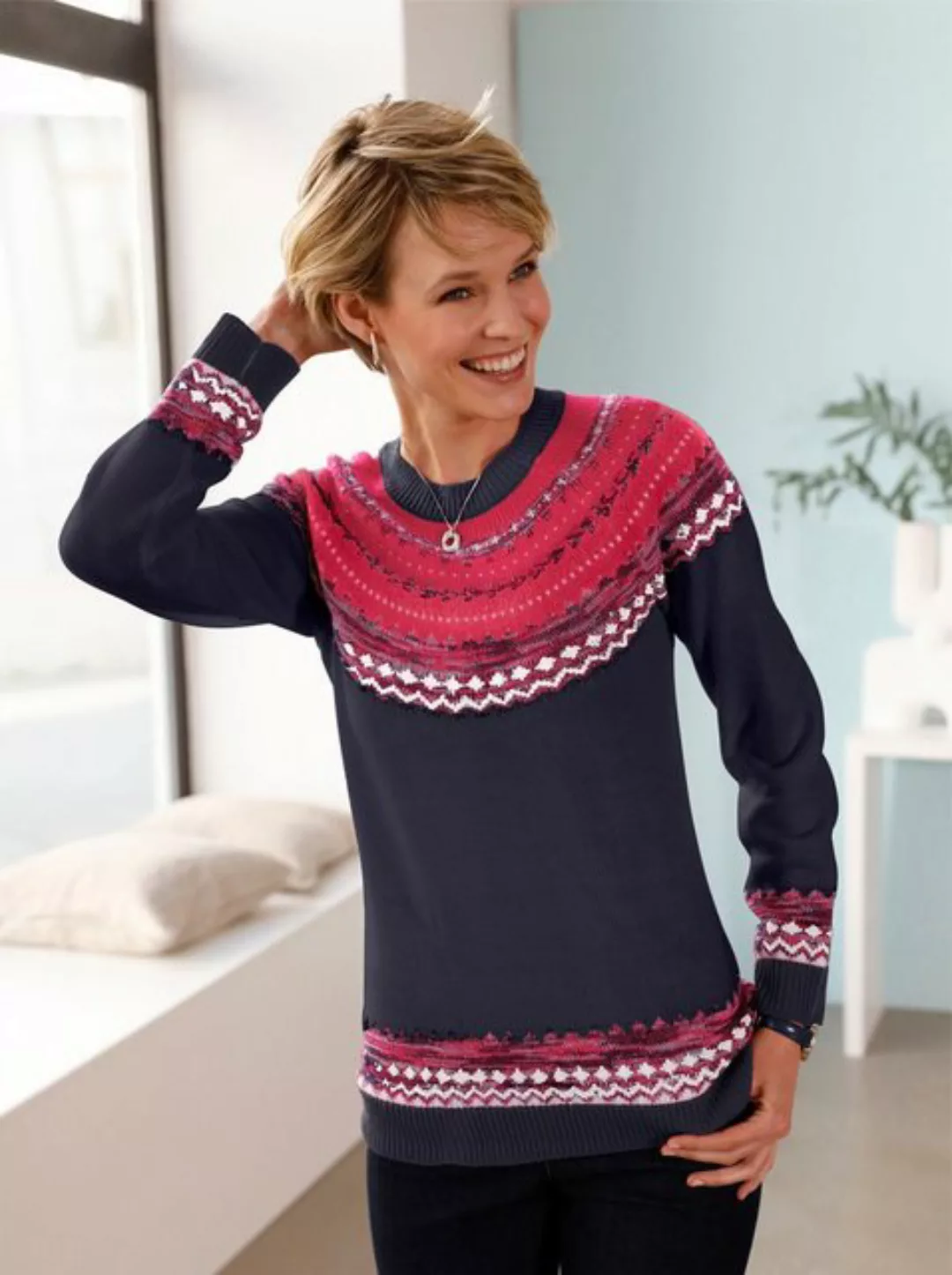 Sieh an! Strickpullover Norwegerpullover günstig online kaufen