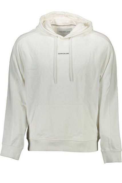 Calvin Klein Jeans Sweatshirt Weißes Herren-Sweatshirt aus Bio-Baumwolle mi günstig online kaufen