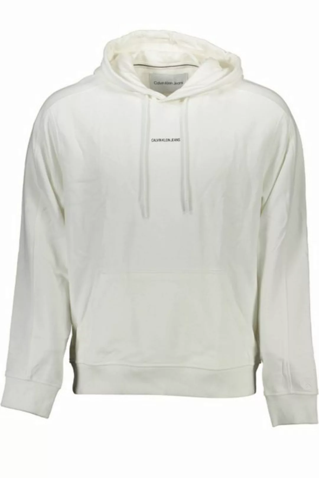 Calvin Klein Jeans Sweatshirt Weißes Herren-Sweatshirt aus Bio-Baumwolle mi günstig online kaufen