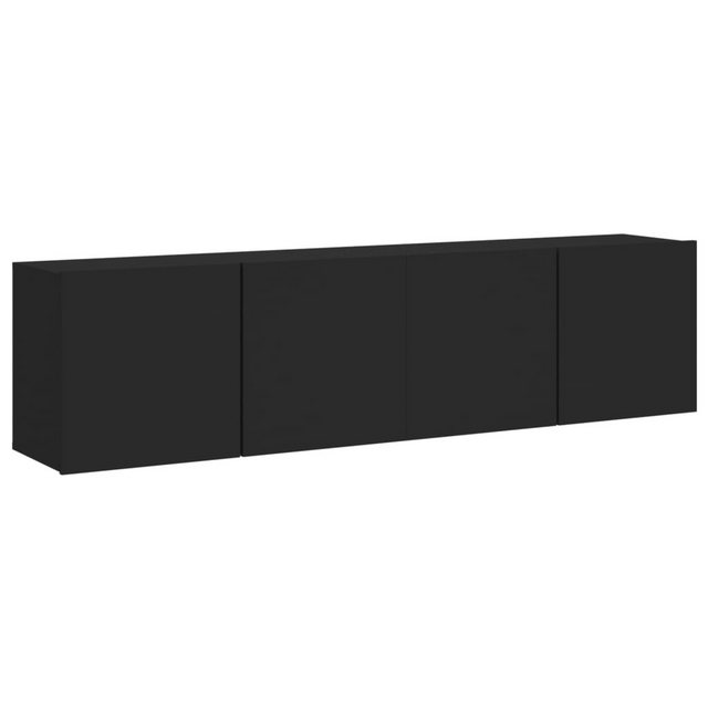 vidaXL TV-Schrank TV-Wandschränke 2 Stk. Schwarz 80x30x41 cm günstig online kaufen