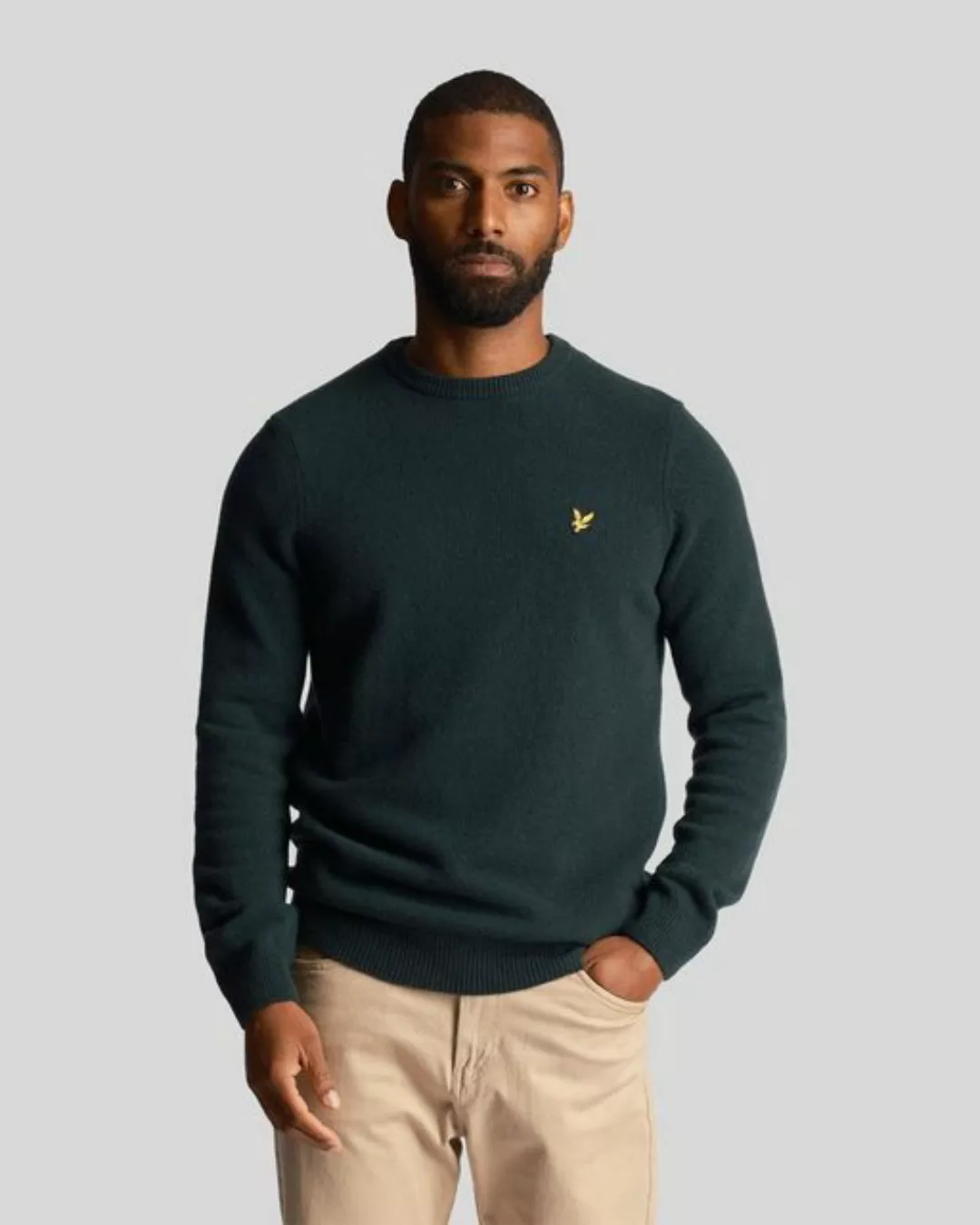 Lyle & Scott Strickpullover Aus Baumwoll-Wollmischung, Normale Passform günstig online kaufen