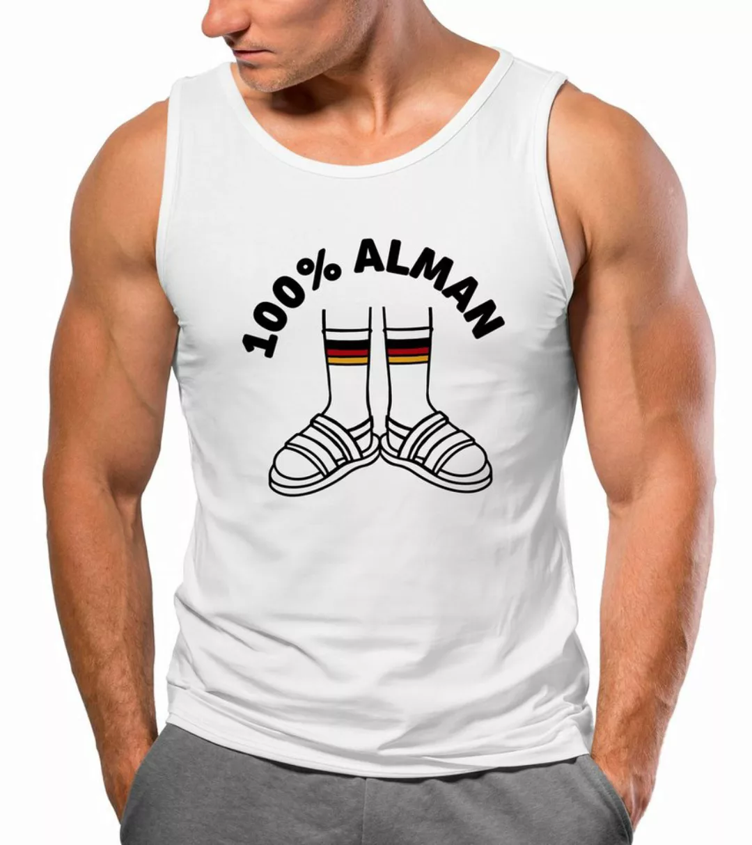 MoonWorks Tanktop Herren Tanktop 100 Prozent Alman Meme Witz Deutscher Deut günstig online kaufen