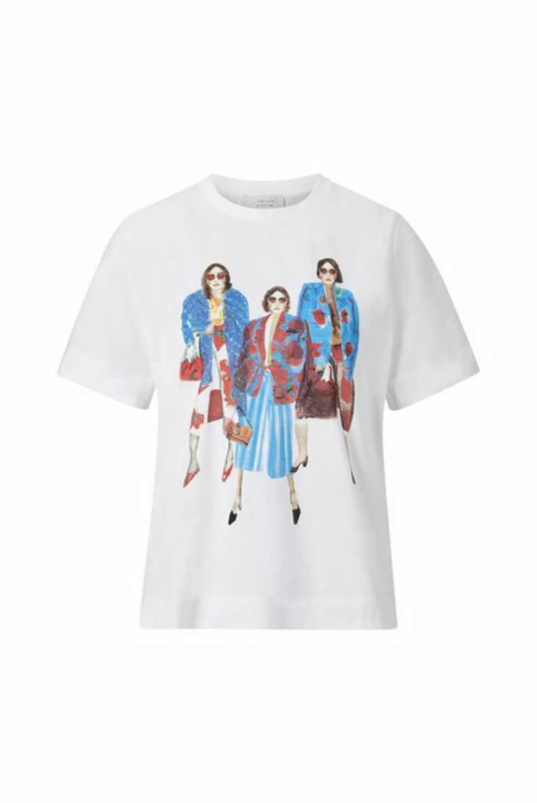Rich & Royal T-Shirt easy fit T-Shirt women print, white günstig online kaufen