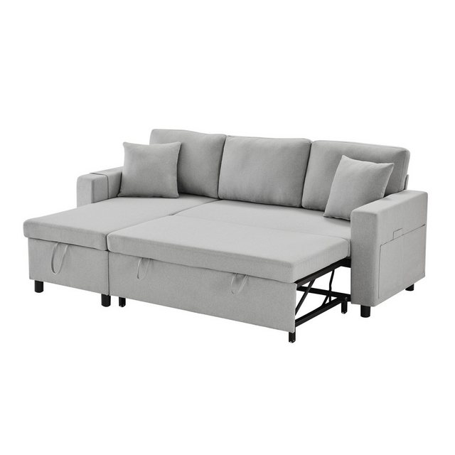 i@home Schlafsofa,L-förmiges Sofa, Sofa-Chaiselongue mit Stauraum, Taschenb günstig online kaufen