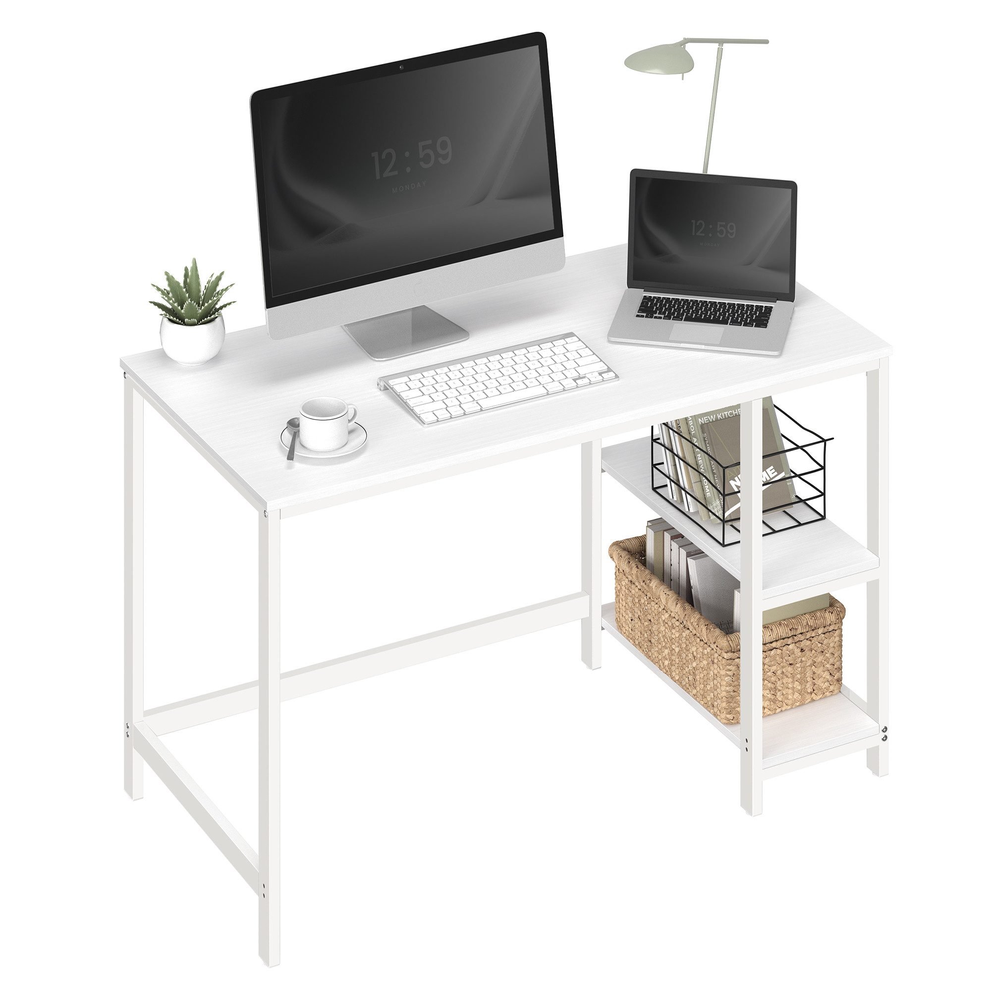 VASAGLE Schreibtisch Computertisch, Tisch, Bürotisch, 100/120/140cm, günstig online kaufen