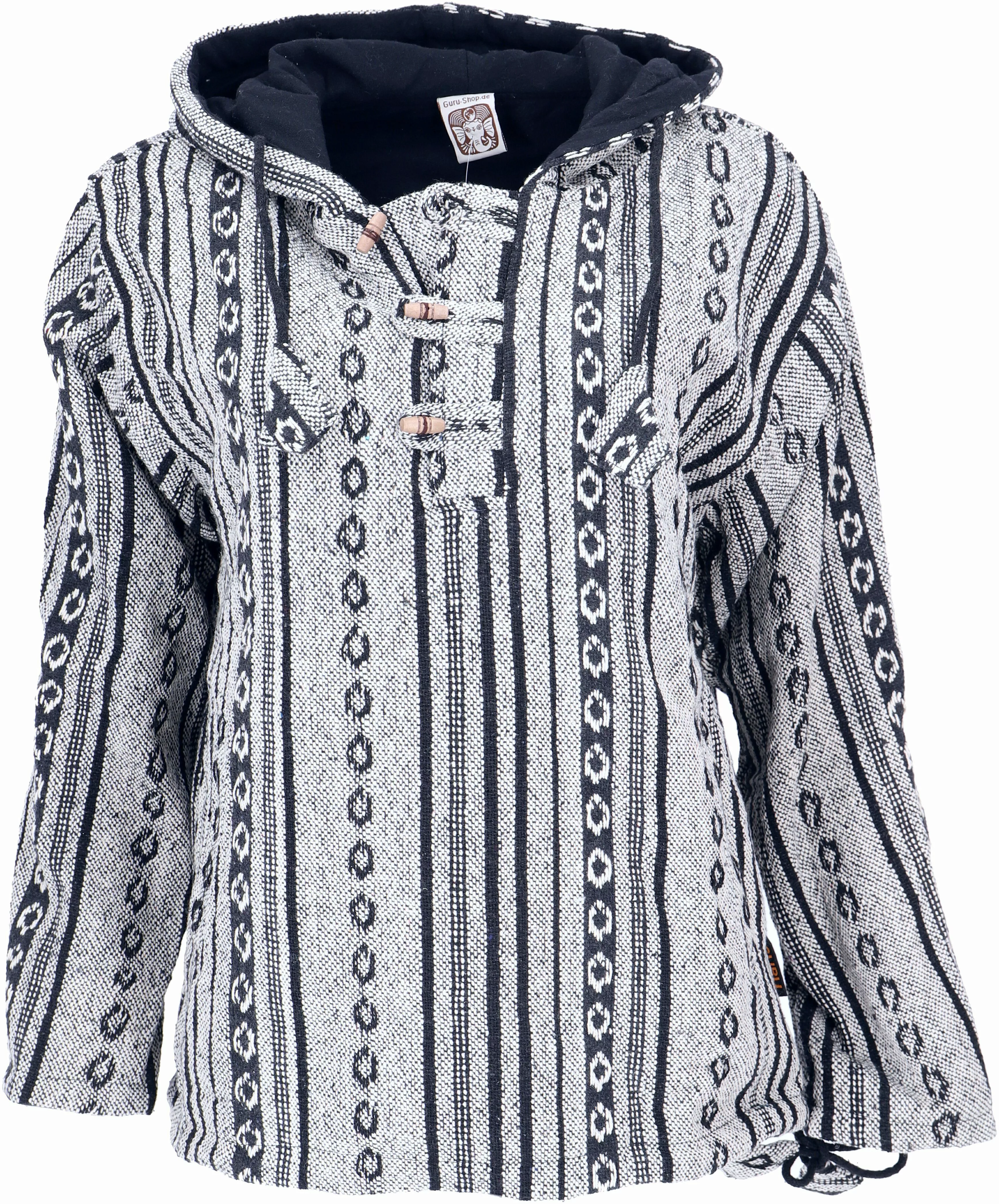 Guru-Shop Sweater Goa Kapuzenshirt, Baja Hoodie, günstig online kaufen